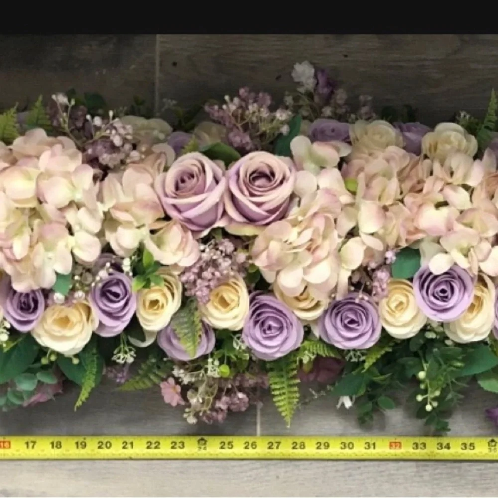 Floral Centerpiece Arrangement in Lavender and Cream - Home Accents